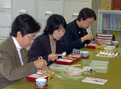 中学校新ランチサービスのモデル実施を試食・視察